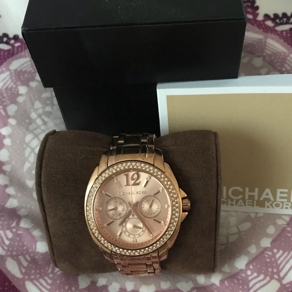 Michael Kors MK5304 Watch Pink Gold Pre-Owned